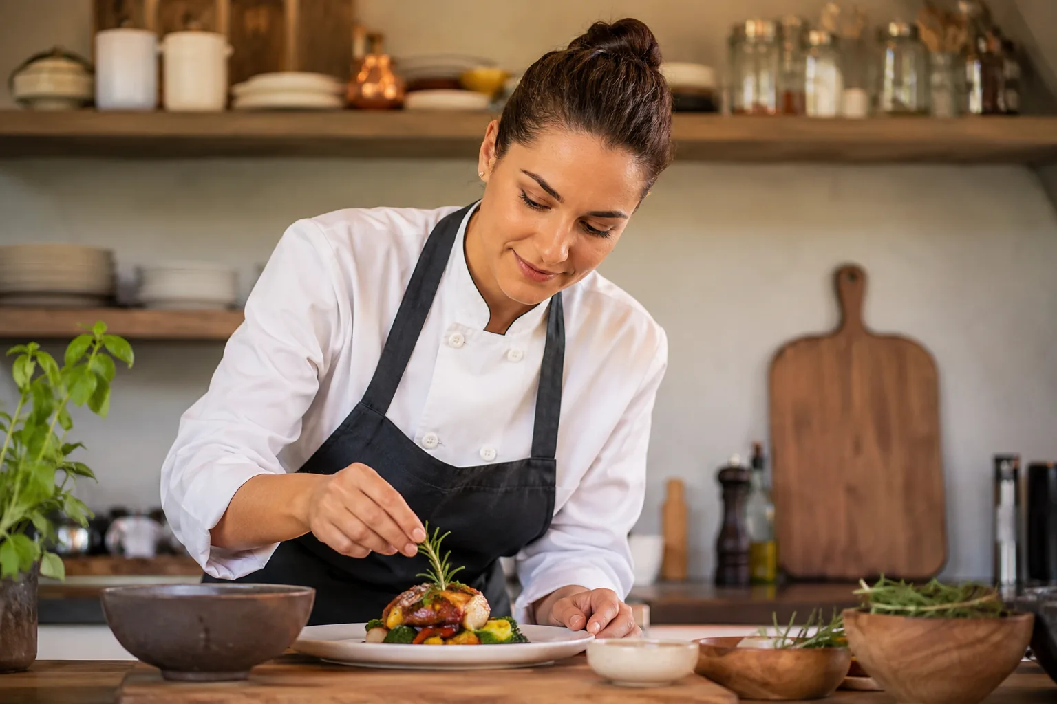 Profissional de cozinheira da Humanno Doméstica